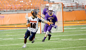 Syracuse head coach John Desko said Sergio Salcido (pictured) is part of an SU midfield that is the motor of the team's offense.