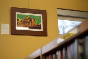 William Hall uses Adobe Photoshop to alter his photography of the Westcott Street neighborhood. He never leaves the house without his camera, and his photos are displayed in the neighborhood at local coffee shops and now the library. 
